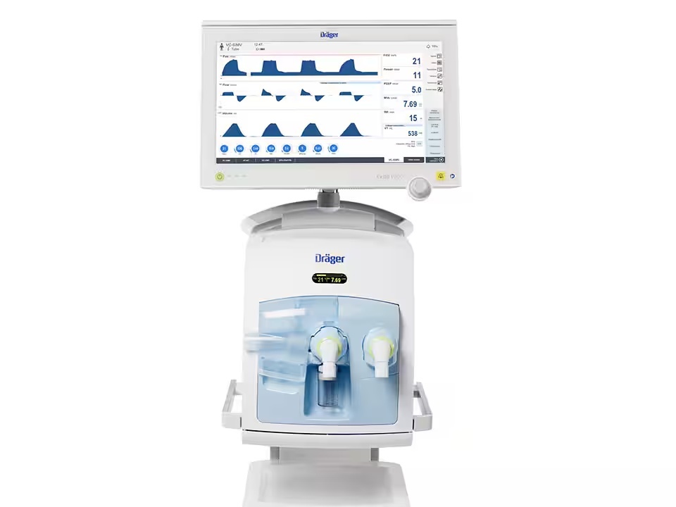 Drager Evita V800 ventilator training unit model reference