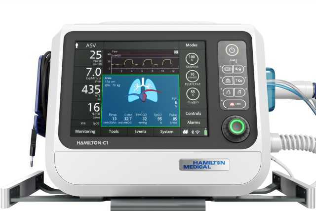 HAMILTON-C1 ventilator training unit model reference